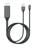 8WARE Generic Plug & Play Apple Compatible Pin to HDMI 2m Cable for iPhone & iPad V177-L-CBGEN-CABLIGHTNINGTV