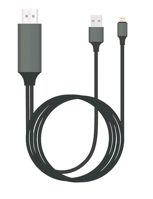 8WARE Generic Plug & Play Apple Compatible Pin to HDMI 2m Cable for iPhone & iPad V177-L-CBGEN-CABLIGHTNINGTV