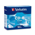 VERBATIM CD-R 700MB 10Pk Slim Case 52x V177-L-CMV94935