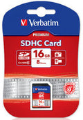 VERBATIM SDHC 16GB (Class 10) Up to 45MB/Sec 300X read speed V177-L-FMSD16GBC10