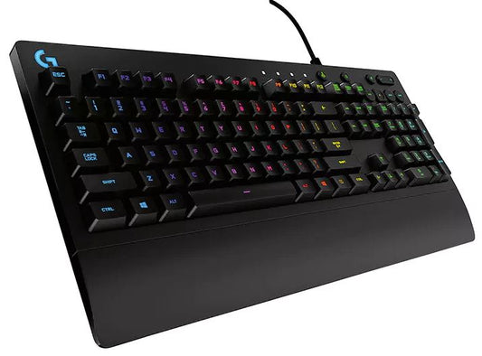 LOGITECH G213 Prodigy RGB Gaming Keyboard, 16.8 Million Lighting Colors Mech-Dome Backlit Keys Dedicated V177-L-KBLT-G213