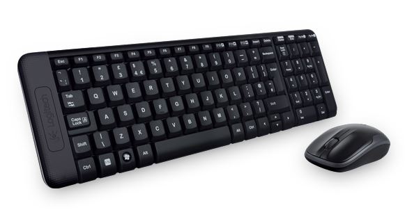 LOGITECH MK220 Wireless Keyboard & Mouse Combo Much smaller design, same keys 2.4 GHz 128-bit AES encryption V177-L-KBLT-MK220