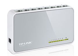 TP-Link SF1008D 8 Port Switch 10/100Mbps Desktop Plastic case V177-L-NWTL-SF1008D