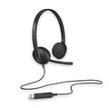 Logitech H340 Plug-and-Play USB headset with Noise Cancelling Microphone Comfort Design fro Windows Mac Chrome V177-L-SPLT-H340