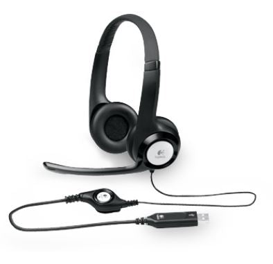 Logitech H390 USB Headset Adjustable,USB,2 Years Noise cancelling mic In-line audio controls V177-L-SPLT-H390