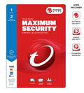 TREND MICRO Micro Maximum Security (1 Device) 2Yr Retail Mini Box Auto Renew V177-L-STRENDMAXSECRET1-2Y