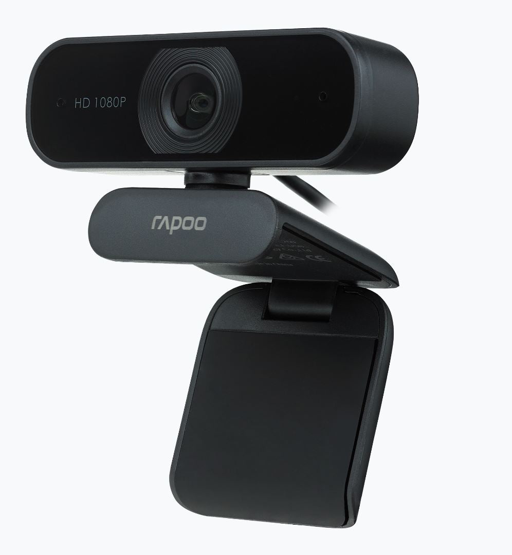 RAPOO C260 Webcam FHD 1080P/HD720P, USB 2.0 Compatible Win7/8/10, Mac OS X 10.6 or above, Chrome OS and V177-L-VIRP-C260