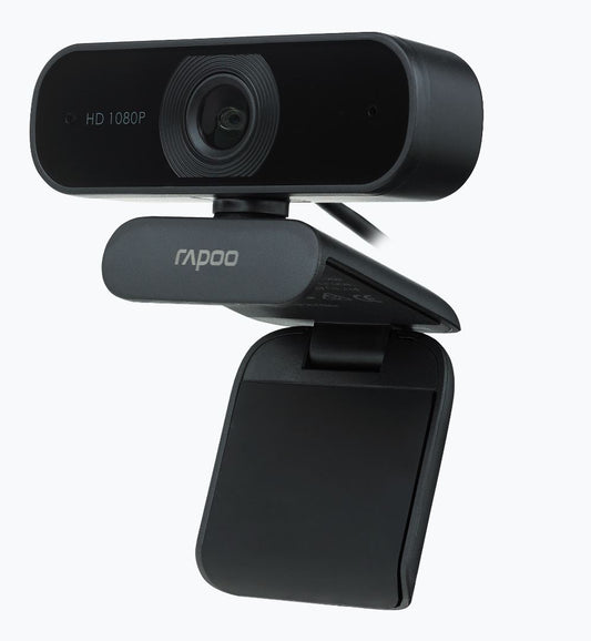 RAPOO C260 Webcam FHD 1080P/HD720P, USB 2.0 Compatible Win7/8/10, Mac OS X 10.6 or above, Chrome OS and V177-L-VIRP-C260