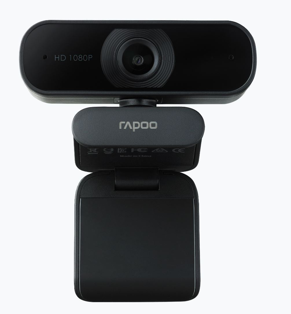 RAPOO C260 Webcam FHD 1080P/HD720P, USB 2.0 Compatible Win7/8/10, Mac OS X 10.6 or above, Chrome OS and V177-L-VIRP-C260