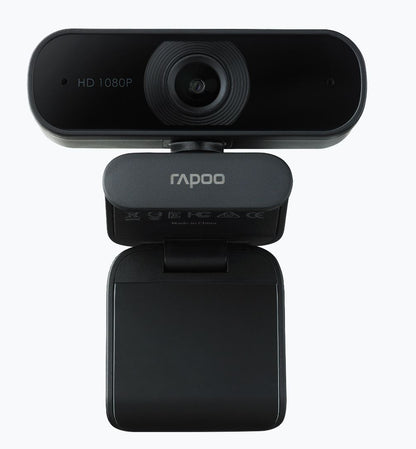 RAPOO C260 Webcam FHD 1080P/HD720P, USB 2.0 Compatible Win7/8/10, Mac OS X 10.6 or above, Chrome OS and V177-L-VIRP-C260