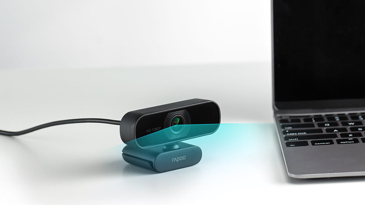 RAPOO C260 Webcam FHD 1080P/HD720P, USB 2.0 Compatible Win7/8/10, Mac OS X 10.6 or above, Chrome OS and V177-L-VIRP-C260