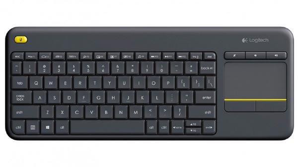 Logitech Wireless Keyboard K400 Plus, Black, USB Receiver, Inbuilt Touch Pad Powered by 2xAA, included V177-MA-14LT-CKB-K400-BLK