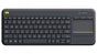 Logitech Wireless Keyboard K400 Plus, Black, USB Receiver, Inbuilt Touch Pad Powered by 2xAA, included V177-MA-14LT-CKB-K400-BLK