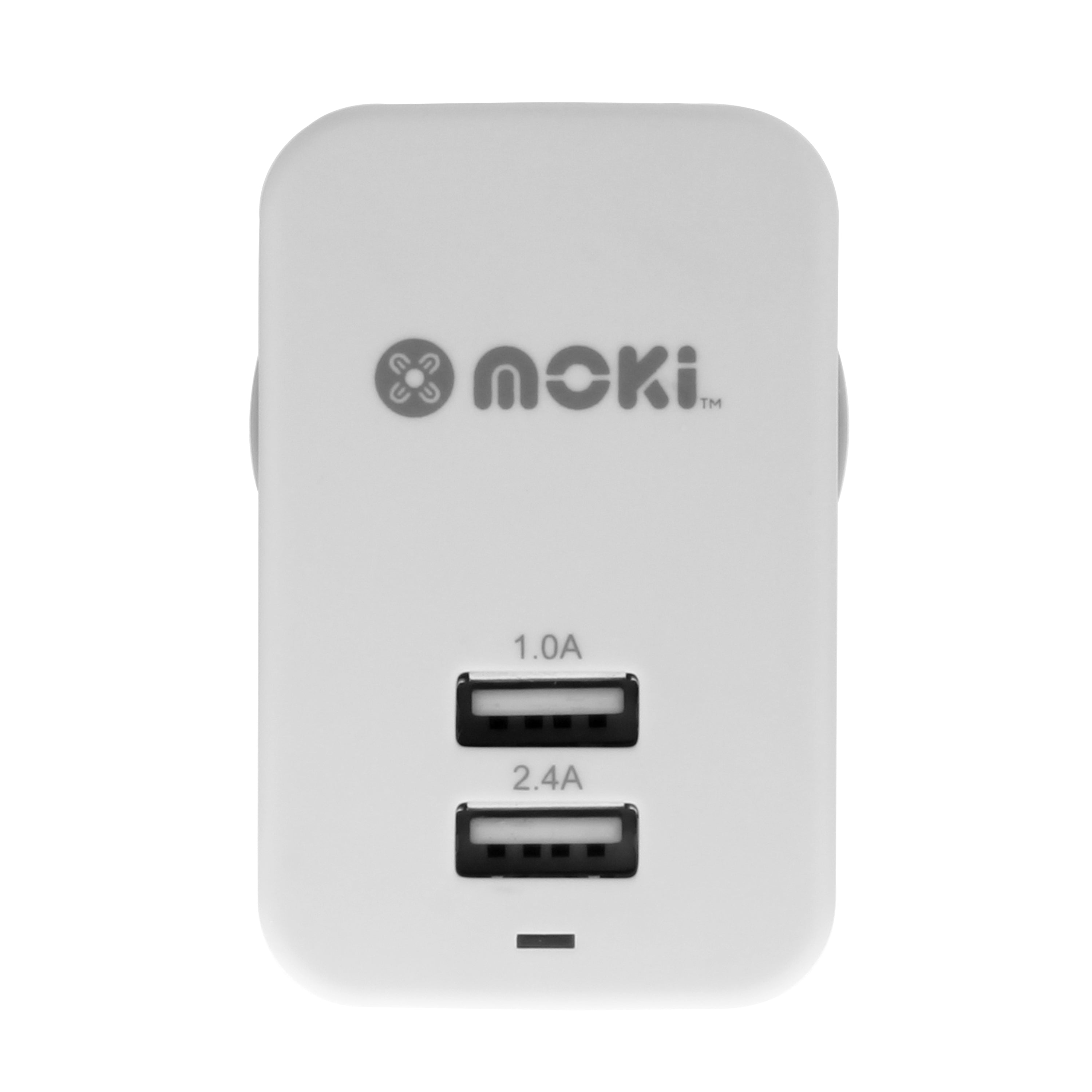 MOKI Dual USB Wall Charger - White V177-MUSBWW
