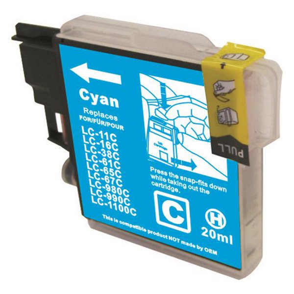 LC38 LC67 Cyan Compatible Inkjet Cartridge V177-PB-38-67C
