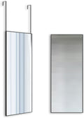 Full-Length Mirror Long Standing for Bedroom and Bathroom (106 x 35 cm, Black) V178-12098
