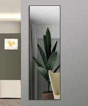 Full-Length Mirror Long Standing for Bedroom and Bathroom (106 x 35 cm, Black) V178-12098