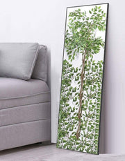 Full-Length Mirror Long Standing for Bedroom and Bathroom (106 x 35 cm, Black) V178-12098