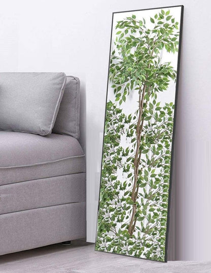 Full-Length Mirror Long Standing for Bedroom and Bathroom (106 x 35 cm, Black) V178-12098