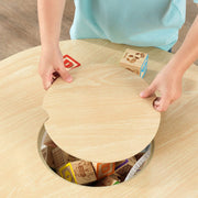 Round Table and 2 Chair Set for children (White Natural) V178-12366