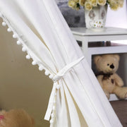 5 Poles Giant Kids Teepee Tent (Natural Canvas) V178-12762