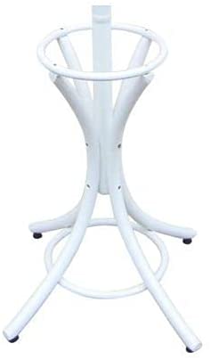 White Coat Rack with Stand Wooden Hat and 12 Hooks Hanger Walnut tree V178-13372