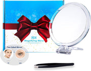 20X Magnifying Hand Mirror Two Sided Use for Makeup Application, Tweezing, and Blackhead/Blemish Removal (15 V178-14094