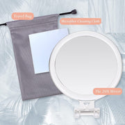 20X Magnifying Hand Mirror Two Sided Use for Makeup Application, Tweezing, and Blackhead/Blemish Removal (15 V178-14094