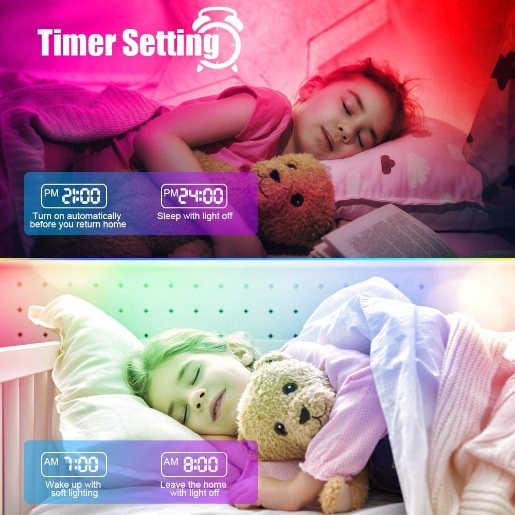 12M LED Strip Lights Rope Light for Bedroom and Home (5050 Lights Strip App with Remote Control) V178-14605