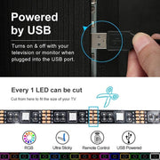 3M LED Strip Lights Rope Light for TV, Gaming and Computer (Lights Strip App with Remote Control) V178-14629