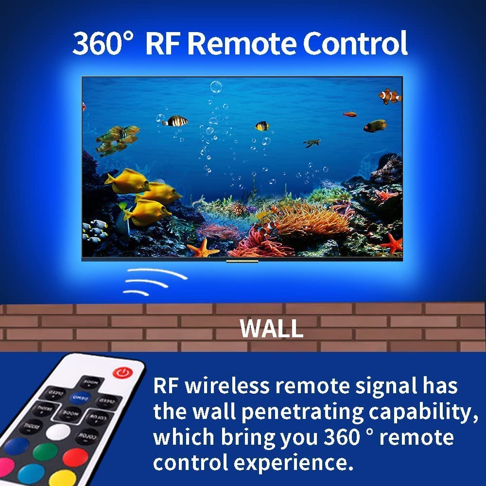 3M LED Strip Lights Rope Light for TV, Gaming and Computer (Lights Strip App with Remote Control) V178-14629