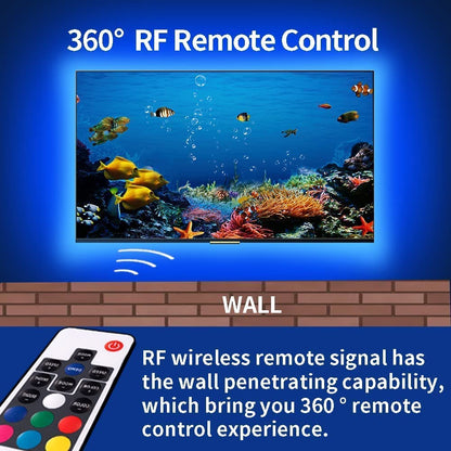 3M LED Strip Lights Rope Light for TV, Gaming and Computer (Lights Strip App with Remote Control) V178-14629
