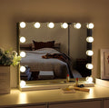 Hollywood Vanity Style LED Makeup Lights Mirror with 3 Color Modes Lights with 10 Dimmable Bulbs (Mirror Not V178-14674