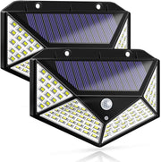 100 Waterproof LED Motion Sensor Solar Security Lights Outdoor (2pack) V178-14681
