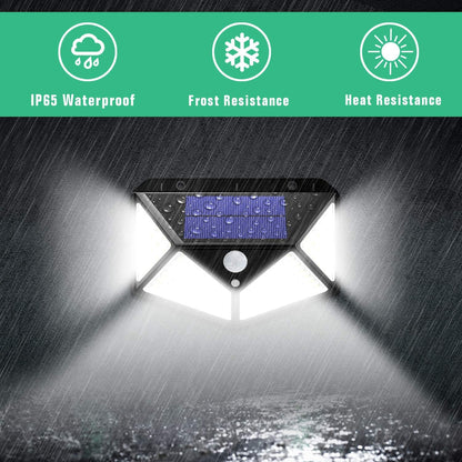 100 Waterproof LED Motion Sensor Solar Security Lights Outdoor (2pack) V178-14681