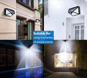 100 Waterproof LED Motion Sensor Solar Security Lights Outdoor (2pack) V178-14681