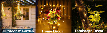 200 Waterproof LED Solar Fairy Light Outdoor with 8 Lighting Modes for Home,Garden and Decoration V178-14698