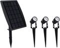 3 x LED Spotlights Powered Solar Garden Lights Outdoor Waterproof (Warm White) V178-14711