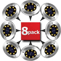 8 Pack LED Solar Pathway Lights Outdoor Solar Ground Lights (Warm White) V178-14728