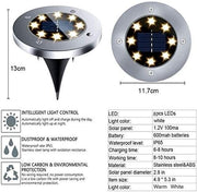 8 Pack LED Solar Pathway Lights Outdoor Solar Ground Lights (Warm White) V178-14728