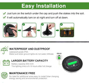 8 Pack LED Solar Pathway Lights Outdoor Solar Ground Lights (Warm White) V178-14728