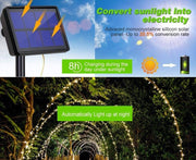 20m 200 LED Solar Powered Outdoor Lights with 8 Lighting Modes and Waterproof for Home,Garden and Decoration V178-14735