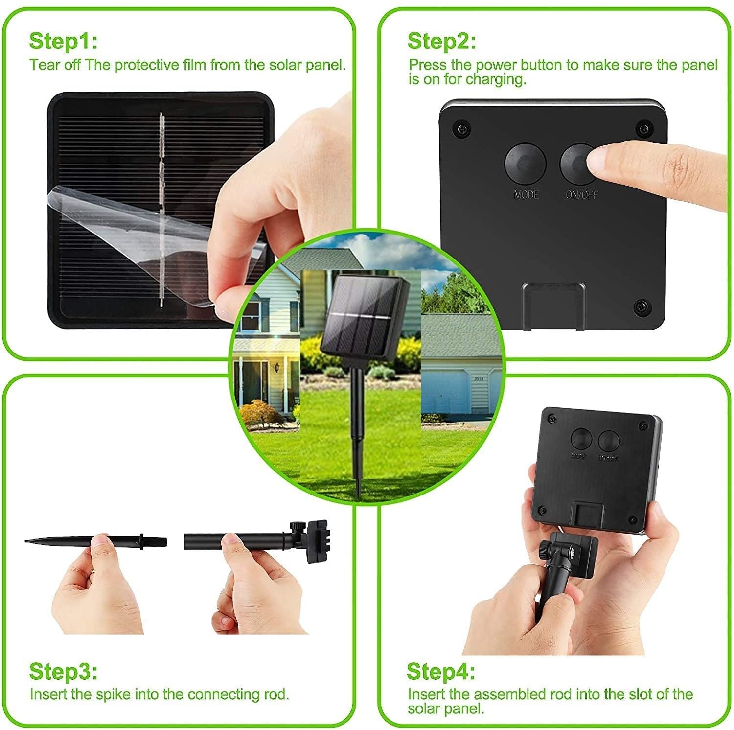 20m 200 LED Solar Powered Outdoor Lights with 8 Lighting Modes and Waterproof for Home,Garden and Decoration V178-14735