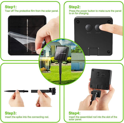 20m 200 LED Solar Powered Outdoor Lights with 8 Lighting Modes and Waterproof for Home,Garden and Decoration V178-14735