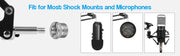 Microphone Radio Broadcasting Stand with 3/8"to 5/8" Screw Adapter and Windscreen Pop Filter V178-14766