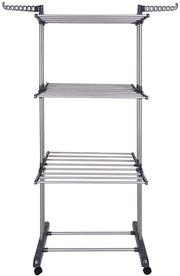 3 Tier Foldable Clothes Drying Rack for Laundry Dryer with Hanger Stand Rail Indoor V178-14865