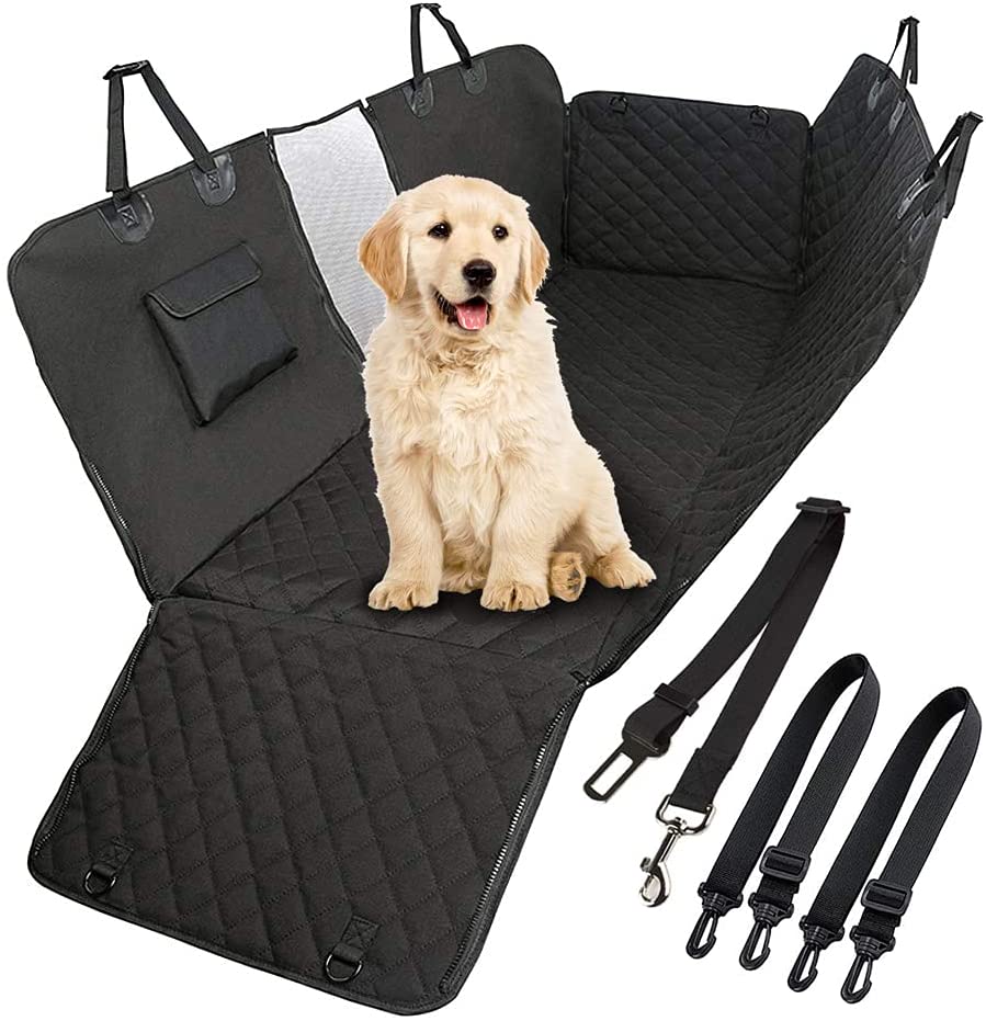Waterproof Dog Seat Cover with View Mesh and Scratch Prevent Antislip for Trucks ,Cars and SUV V178-14896