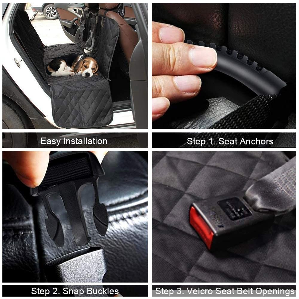 Waterproof Dog Seat Cover with View Mesh and Scratch Prevent Antislip for Trucks ,Cars and SUV V178-14896