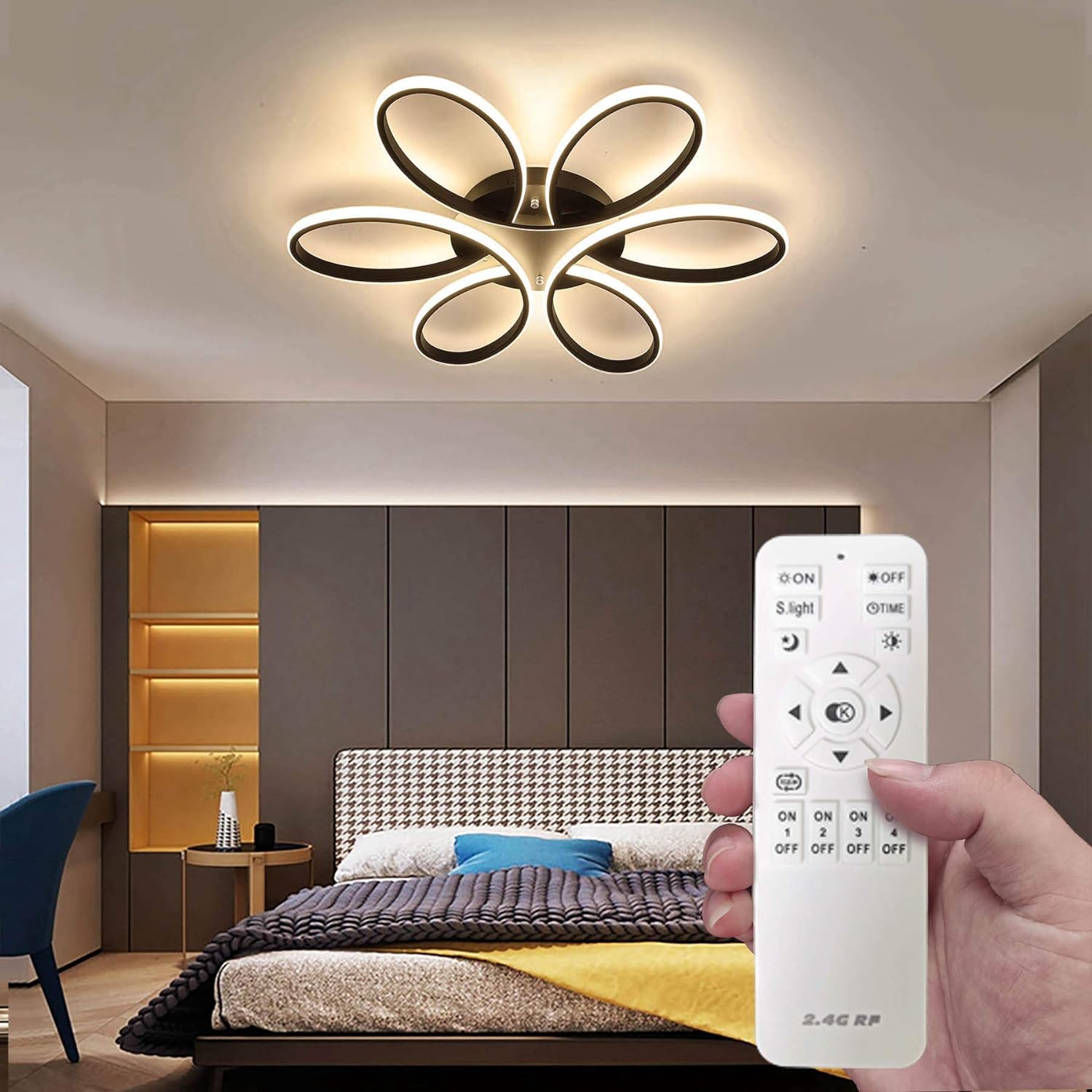 Modern LED Chandelier Light Fixture (90 cm) V178-20531