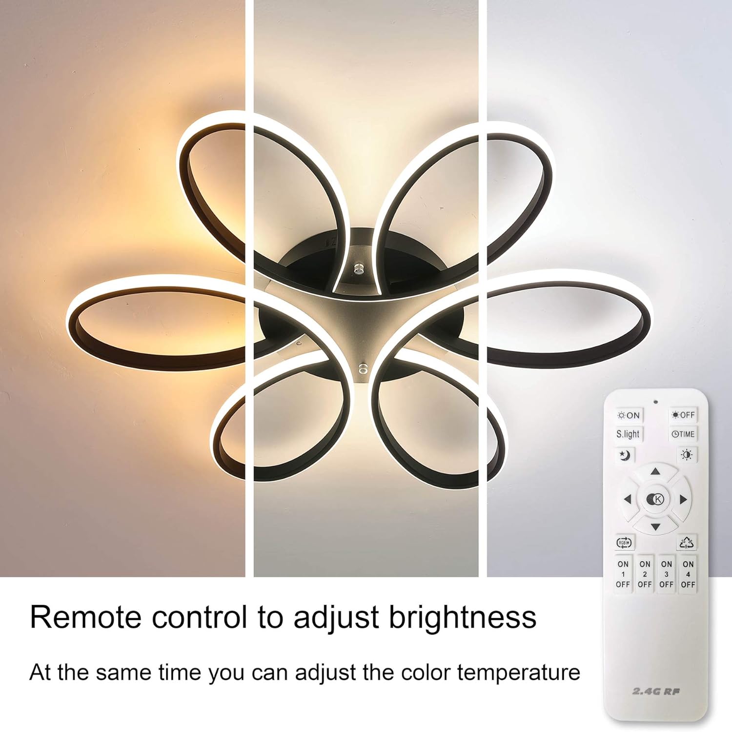 Modern LED Chandelier Light Fixture (90 cm) V178-20531